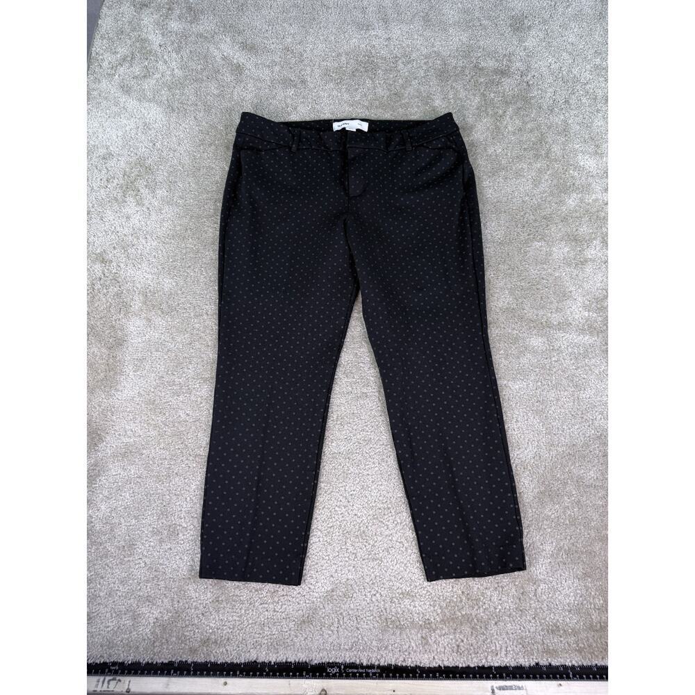 Old Navy Womens Black & White Polka Dot Pixie Ankle Pants Size 16 *defect C999